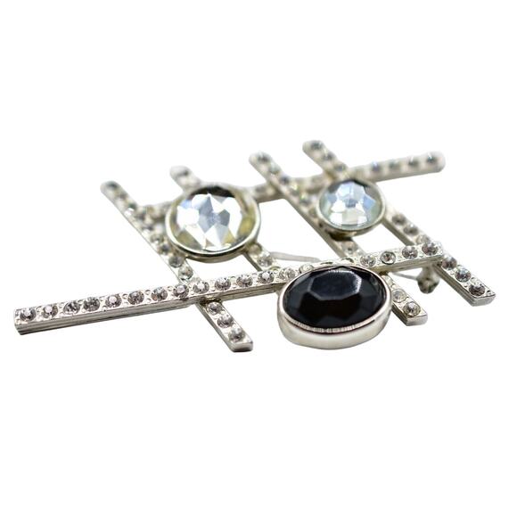 Jean Louis Scherrer Cabochon Pin Brooch JLS Modern Contemporary Designer Bin4 - Picture 6 of 12